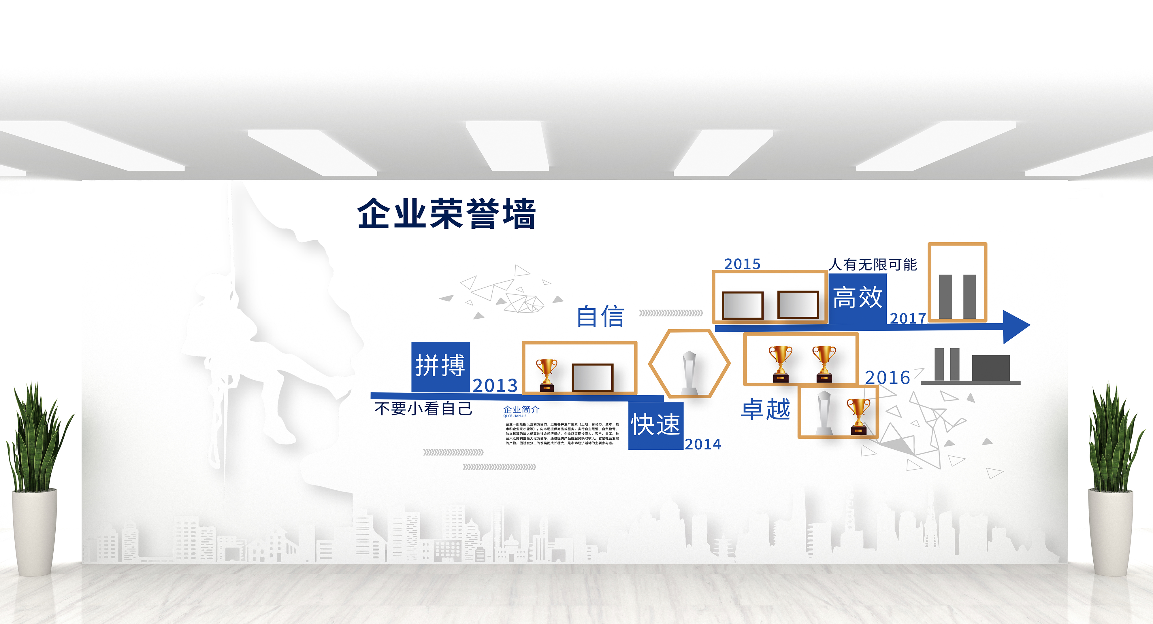 企业历程墙案例