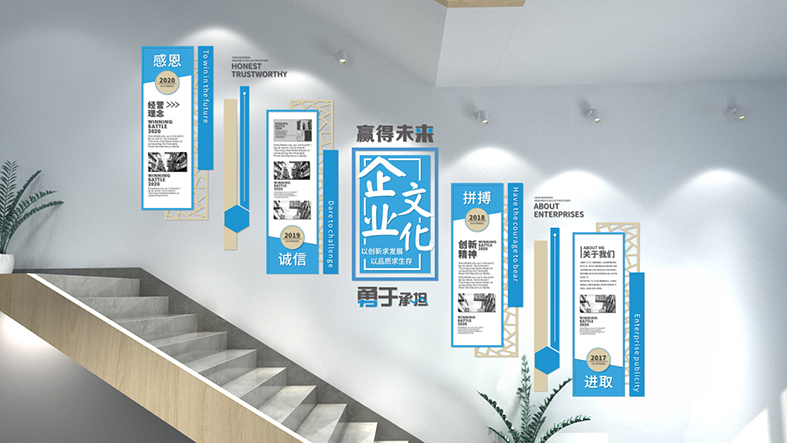 楼梯文化墙案例